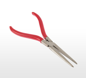 150 mm Kırmızı İzoleli, Spiral Yaylı, Paslanmaz Gövde