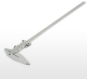 500 x 0,02 mm - 20" x 1/1000 Üst Vidalı, Çift Çene, [125 mm], Tahta Kutu