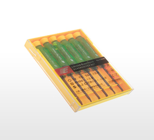 6 Parçalı Yeşil - Şeffaf Saplı                               50 mm x T4 - T6 - PHO - PH1 - SL2 - SL2,5