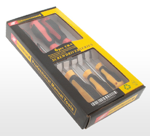 6 Parçalı Sarı - Siyah - Kırmızı Kaydırmaz Saplı SL3 x 75 mm - SL5 x 100 mm - SL6 x 125 mm    PH1 x 75 mm - PH2 x 125 mm - PH x 150 mm