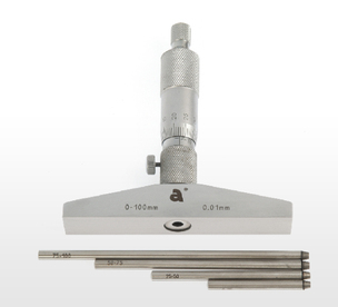 0-100 x 0,01 mm Chrome Plated, Tahta Kutu