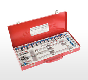 Metal Kutulu 1/2'' DR 24 Parça Lokma Takımı 6 Köşe CR-V